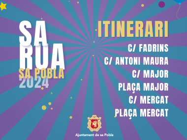 SA RUA 2024 SA POBLA ITINERARIS
