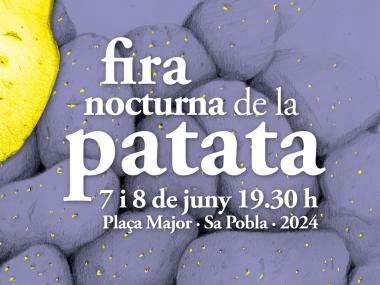 Cartell Fira Nocturna Patata 2024