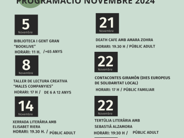 Es Rafal Biblioteca sa Pobla. Programació Novembre 2024 