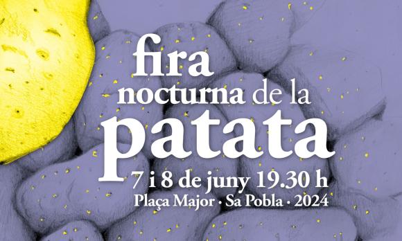 Cartell Fira nocturna de la patata 2024