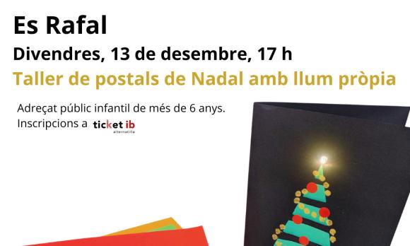 Taller de postals de Nadal amb llum pròpia
