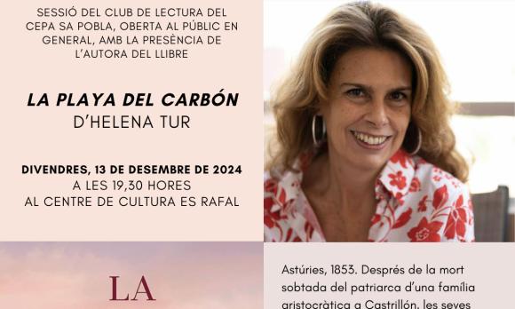 Tertúlia literària amb Helena Tur "La Playa del carbón"