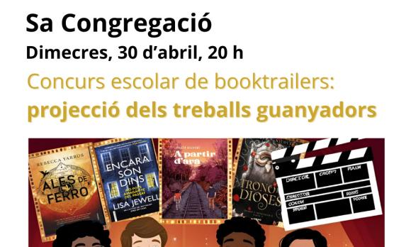 Projeccions dels treballs guanyadors de booktrail Sant Jordi