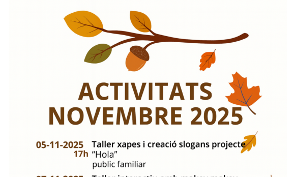 Novembre a la Biblioteca: un mes ple d’activitats per a tothom!