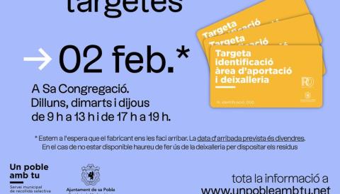 Recollida targetes - porta a porta