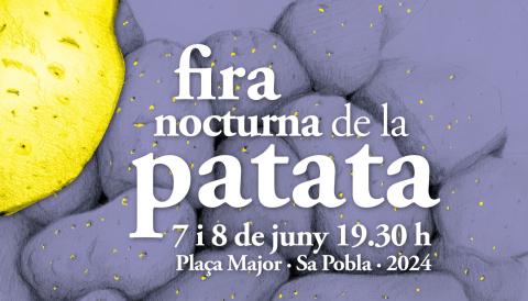 Cartell oficial Fira Nocturna Patata 2024