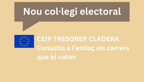 Nou col•legi electoral