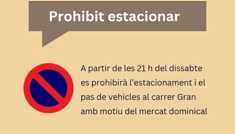 Avís estacionament